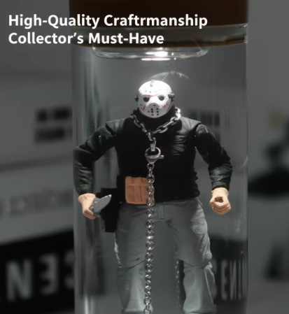 New Desktop Ornaments Glowing Underwater Monster Lamp Jason Voorhees Horror Movie Resin Decoration Figures Gift Home Accessory