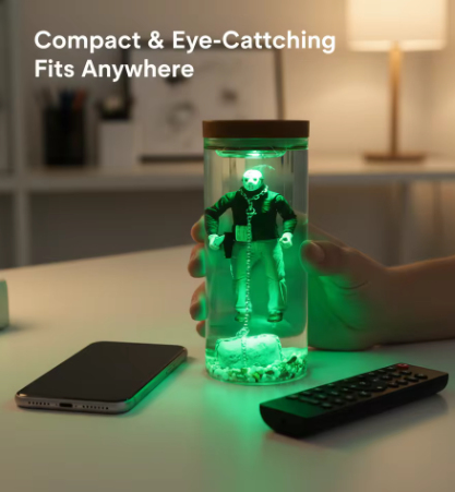 New Desktop Ornaments Glowing Underwater Monster Lamp Jason Voorhees Horror Movie Resin Decoration Figures Gift Home Accessory